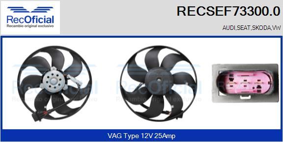 RECOFICIAL RECSEF73300.0 - Ventilateur, refroidissement du moteur cwaw.fr