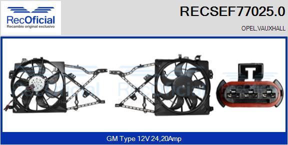 RECOFICIAL RECSEF77025.0 - Moteur électrique, ventilateur pour radiateurs cwaw.fr