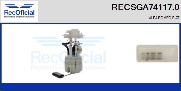 RECOFICIAL RECSGA74117.0 - Module d'alimentation en carburant cwaw.fr