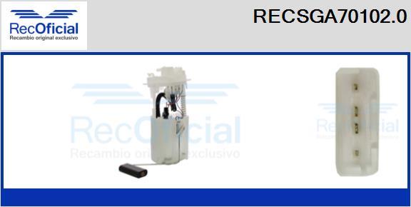 RECOFICIAL RECSGA70102.0 - Module d'alimentation en carburant cwaw.fr