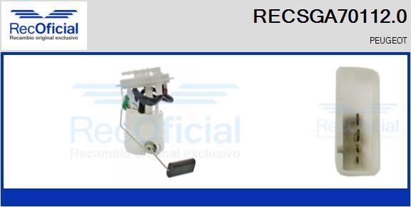 RECOFICIAL RECSGA70112.0 - Module d'alimentation en carburant cwaw.fr