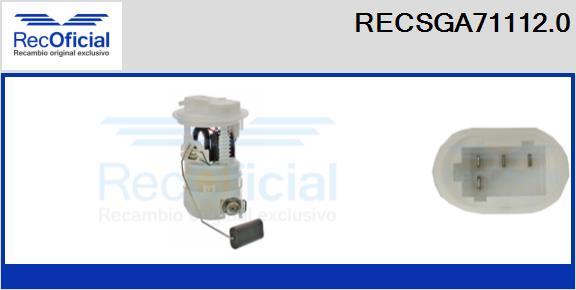 RECOFICIAL RECSGA71112.0 - Module d'alimentation en carburant cwaw.fr