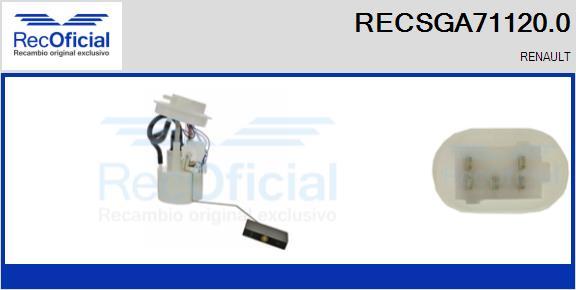 RECOFICIAL RECSGA71120.0 - Module d'alimentation en carburant cwaw.fr