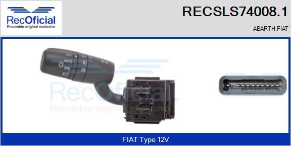 RECOFICIAL RECSLS74008.1 - Commutateur de colonne de direction cwaw.fr