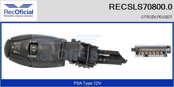 RECOFICIAL RECSLS70800.0 - Interrupteur de commande, régulateur de vitesse cwaw.fr