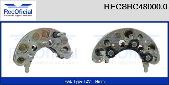 RECOFICIAL RECSRC48000.0 - Pont de diodes, alternateur cwaw.fr