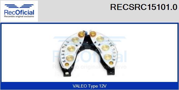 RECOFICIAL RECSRC15101.0 - Pont de diodes, alternateur cwaw.fr