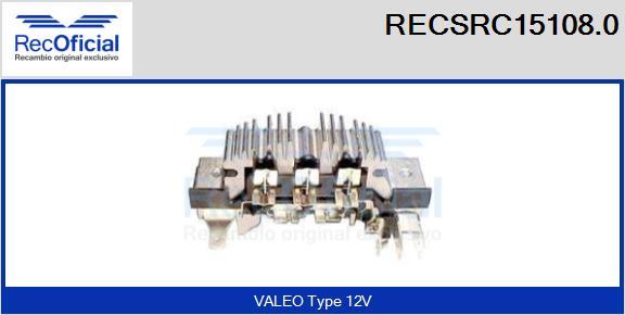 RECOFICIAL RECSRC15108.0 - Pont de diodes, alternateur cwaw.fr