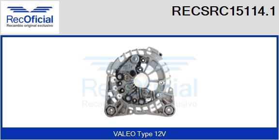 RECOFICIAL RECSRC15114.1 - Pont de diodes, alternateur cwaw.fr