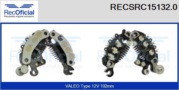 RECOFICIAL RECSRC15132.0 - Pont de diodes, alternateur cwaw.fr