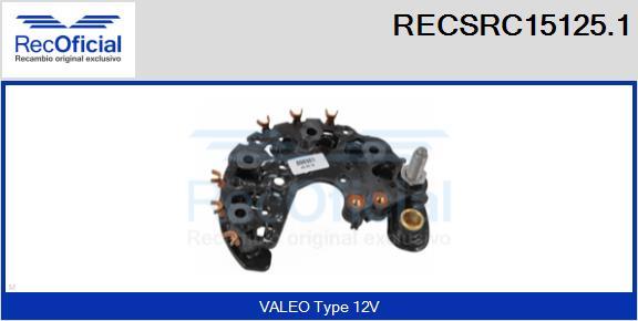 RECOFICIAL RECSRC15125.1 - Pont de diodes, alternateur cwaw.fr