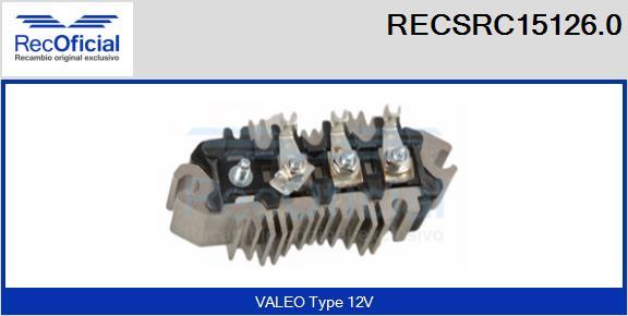 RECOFICIAL RECSRC15126.0 - Pont de diodes, alternateur cwaw.fr