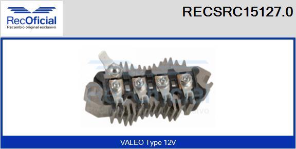 RECOFICIAL RECSRC15127.0 - Pont de diodes, alternateur cwaw.fr