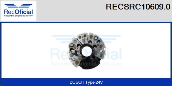 RECOFICIAL RECSRC10609.0 - Pont de diodes, alternateur cwaw.fr