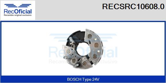 RECOFICIAL RECSRC10608.0 - Pont de diodes, alternateur cwaw.fr