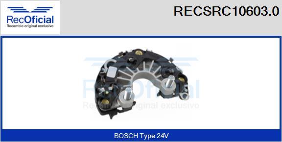 RECOFICIAL RECSRC10603.0 - Pont de diodes, alternateur cwaw.fr