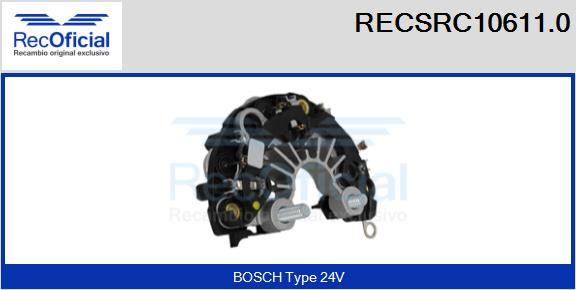 RECOFICIAL RECSRC10611.0 - Pont de diodes, alternateur cwaw.fr