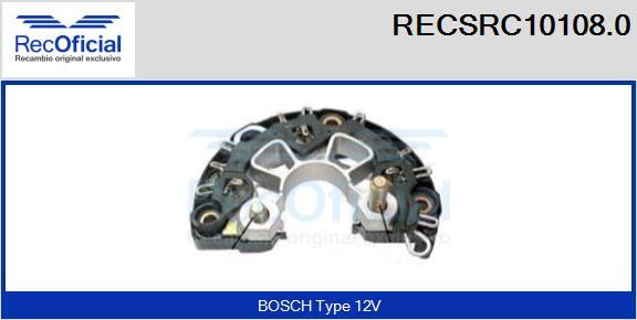 RECOFICIAL RECSRC10108.0 - Pont de diodes, alternateur cwaw.fr