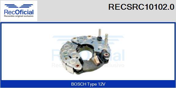 RECOFICIAL RECSRC10102.0 - Pont de diodes, alternateur cwaw.fr