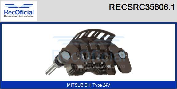 RECOFICIAL RECSRC35606.1 - Pont de diodes, alternateur cwaw.fr