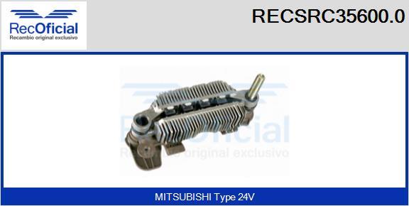 RECOFICIAL RECSRC35600.0 - Pont de diodes, alternateur cwaw.fr