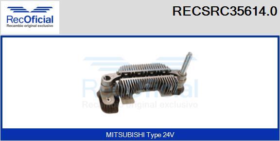 RECOFICIAL RECSRC35614.0 - Pont de diodes, alternateur cwaw.fr