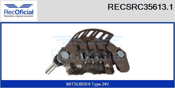 RECOFICIAL RECSRC35613.1 - Pont de diodes, alternateur cwaw.fr