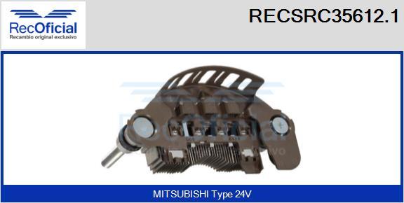 RECOFICIAL RECSRC35612.1 - Pont de diodes, alternateur cwaw.fr