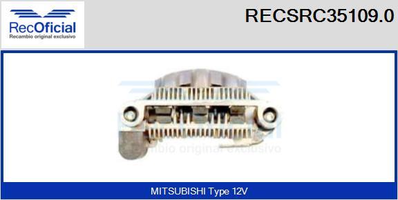 RECOFICIAL RECSRC35109.0 - Pont de diodes, alternateur cwaw.fr