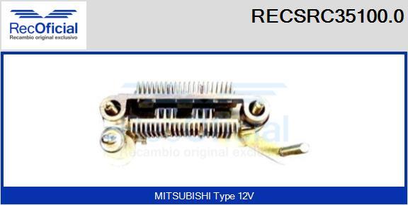 RECOFICIAL RECSRC35100.0 - Pont de diodes, alternateur cwaw.fr