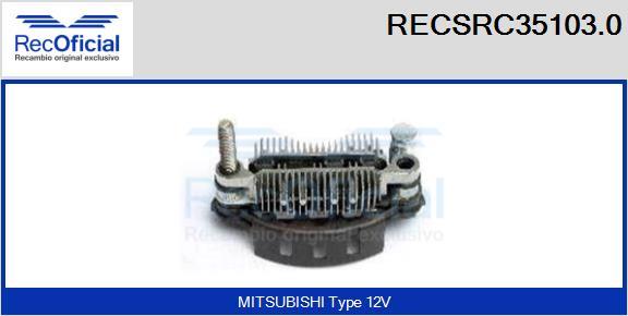 RECOFICIAL RECSRC35103.0 - Pont de diodes, alternateur cwaw.fr