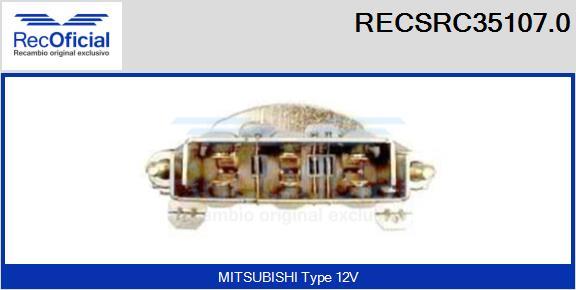 RECOFICIAL RECSRC35107.0 - Pont de diodes, alternateur cwaw.fr