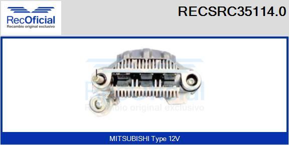 RECOFICIAL RECSRC35114.0 - Pont de diodes, alternateur cwaw.fr