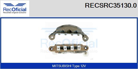 RECOFICIAL RECSRC35130.0 - Pont de diodes, alternateur cwaw.fr