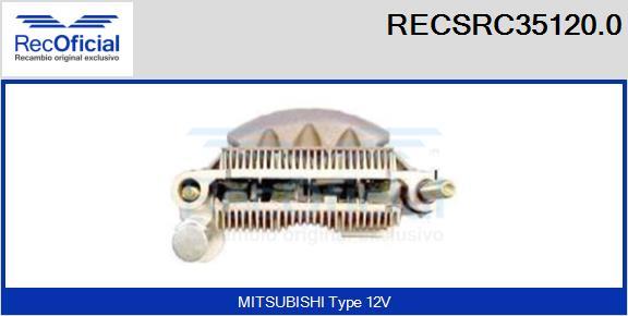 RECOFICIAL RECSRC35120.0 - Pont de diodes, alternateur cwaw.fr