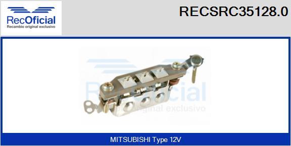 RECOFICIAL RECSRC35128.0 - Pont de diodes, alternateur cwaw.fr