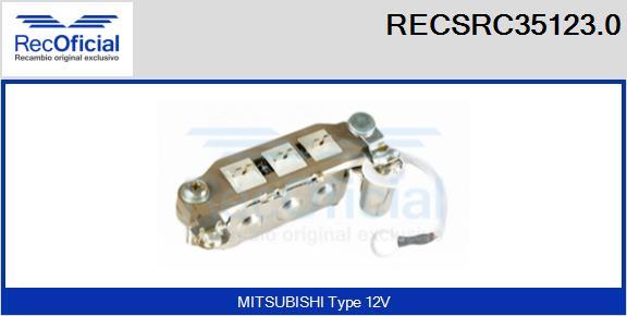 RECOFICIAL RECSRC35123.0 - Pont de diodes, alternateur cwaw.fr