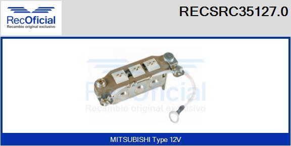 RECOFICIAL RECSRC35127.0 - Pont de diodes, alternateur cwaw.fr