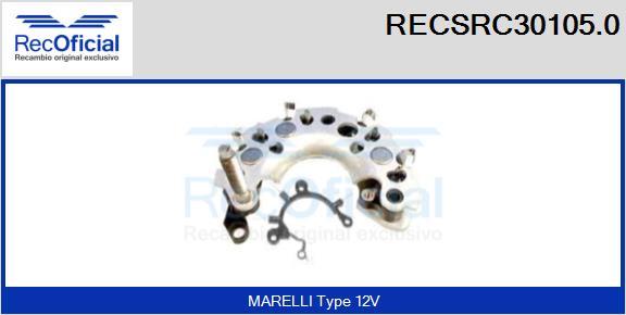 RECOFICIAL RECSRC30105.0 - Pont de diodes, alternateur cwaw.fr