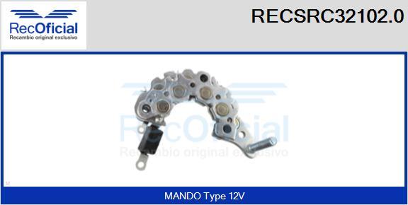 RECOFICIAL RECSRC32102.0 - Pont de diodes, alternateur cwaw.fr