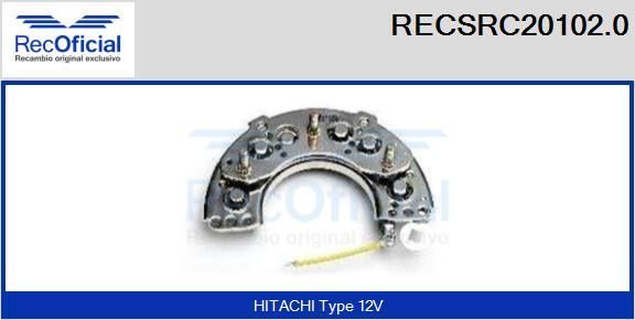 RECOFICIAL RECSRC20102.0 - Pont de diodes, alternateur cwaw.fr