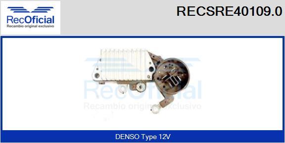 RECOFICIAL RECSRE40109.0 - Régulateur d'alternateur cwaw.fr