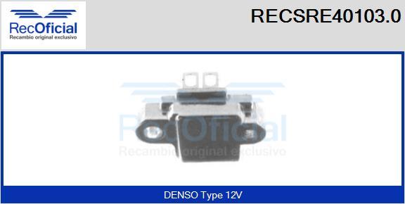 RECOFICIAL RECSRE40103.0 - Régulateur d'alternateur cwaw.fr