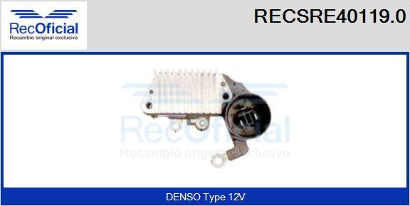 RECOFICIAL RECSRE40119.0 - Régulateur d'alternateur cwaw.fr