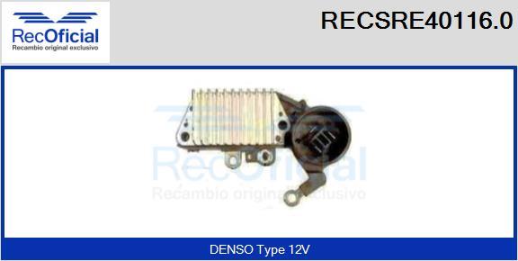 RECOFICIAL RECSRE40116.0 - Régulateur d'alternateur cwaw.fr