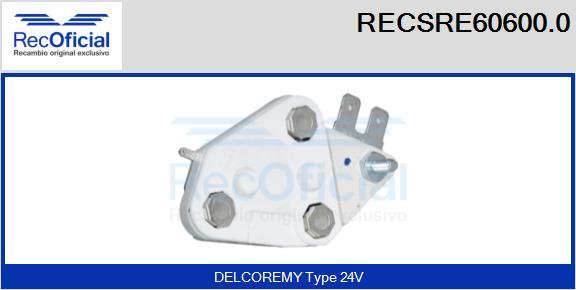 RECOFICIAL RECSRE60600.0 - Régulateur d'alternateur cwaw.fr