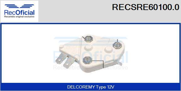 RECOFICIAL RECSRE60100.0 - Régulateur d'alternateur cwaw.fr