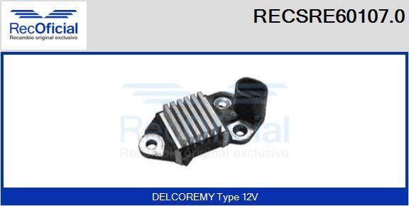 RECOFICIAL RECSRE60107.0 - Régulateur d'alternateur cwaw.fr