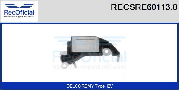 RECOFICIAL RECSRE60113.0 - Régulateur d'alternateur cwaw.fr