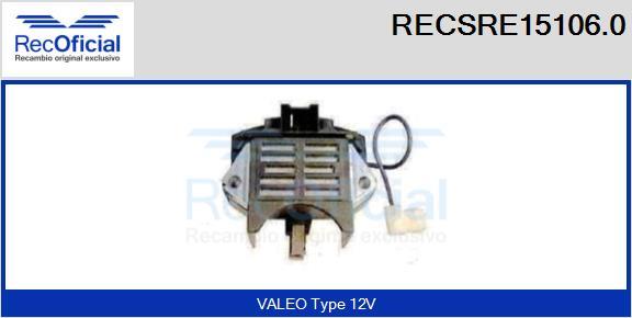 RECOFICIAL RECSRE15106.0 - Régulateur d'alternateur cwaw.fr